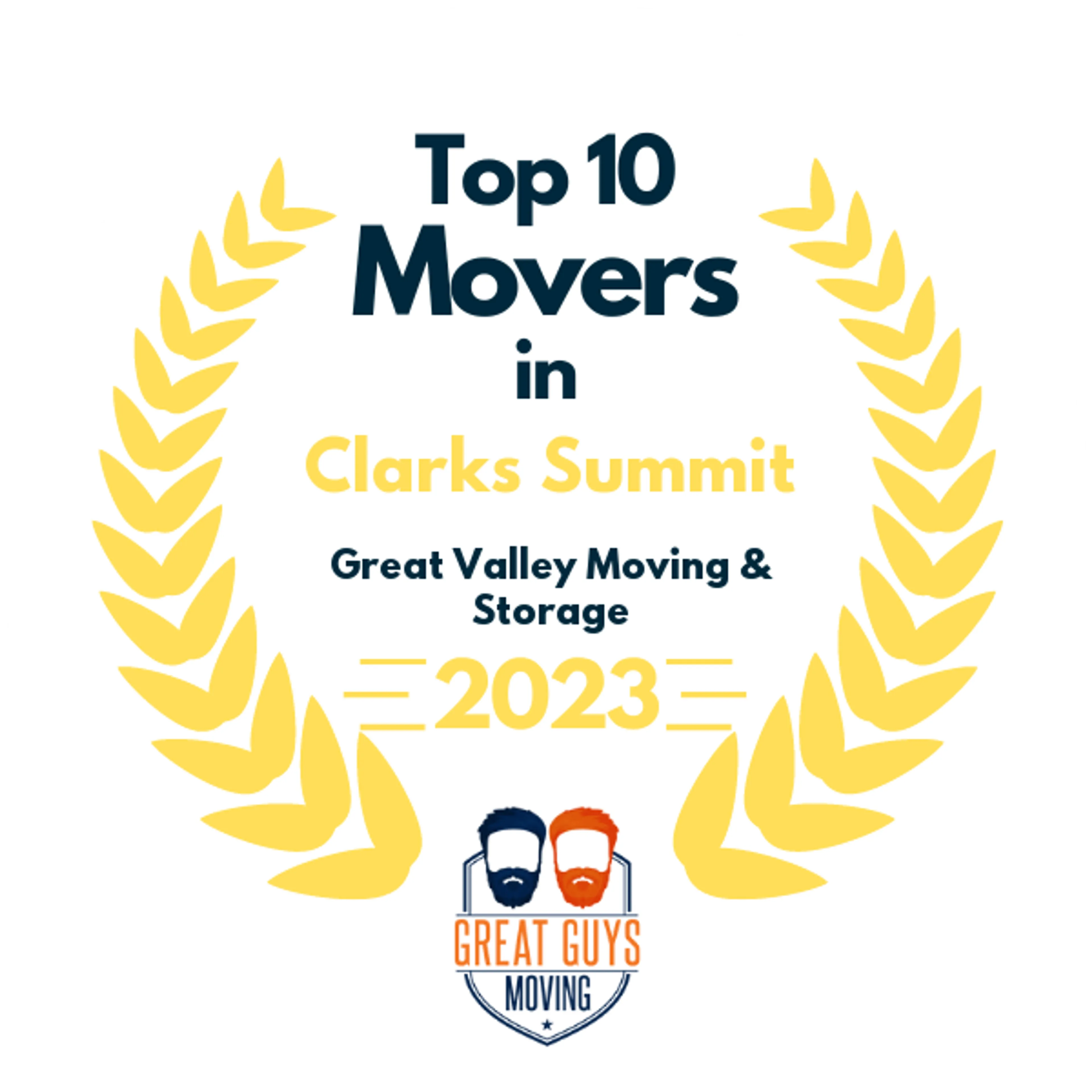 Top 10 Movers in Wilmington, DE 2023 award