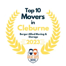 top 10 ranked movers in cleburne 2023 berger allied moving storage image