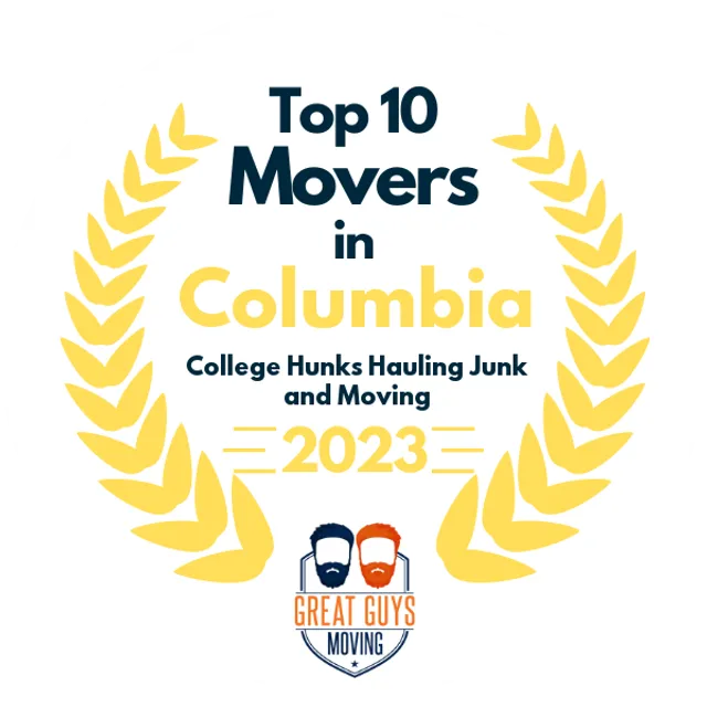 Top 10 Movers in Columbia, MO 2023 award