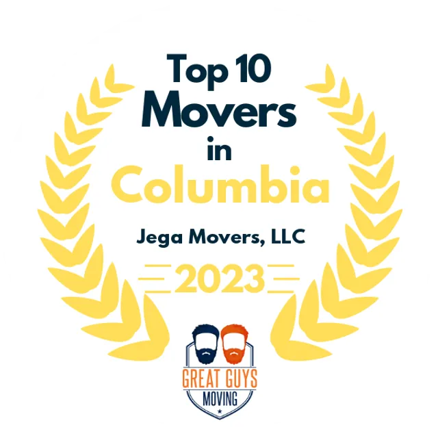 Top 10 Movers in Columbia, SC 2023 award