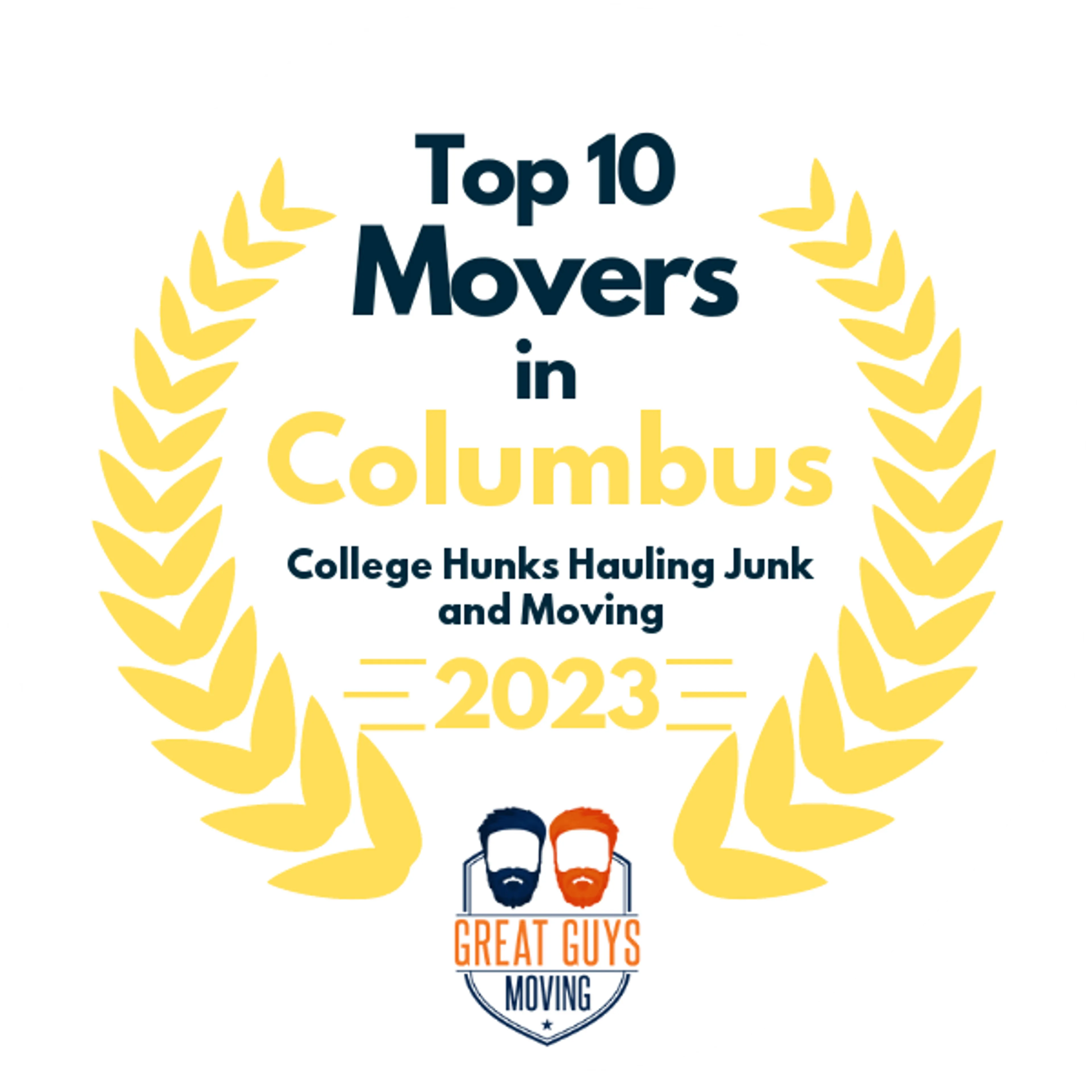 Top 10 Movers in Columbus, GA 2023 award