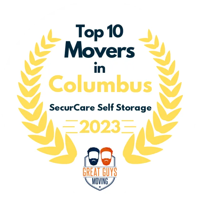 Top 10 Movers in Columbus, GA 2023 award