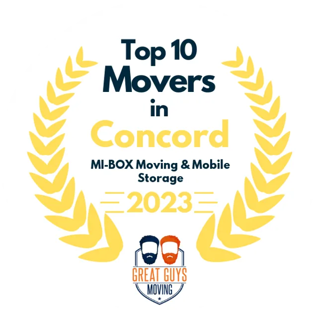 Top 10 Movers in Concord, NH 2023 award