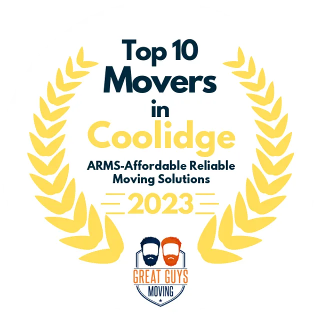 Top 10 Movers in Phoenix, AZ 2023 award