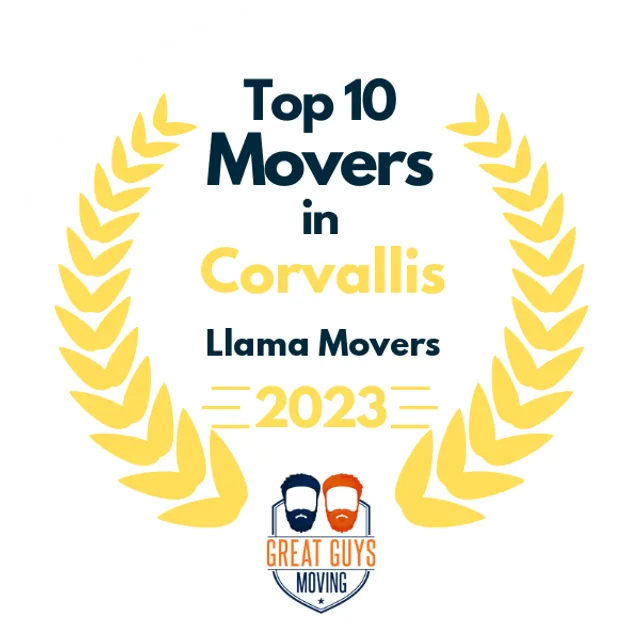 Top 10 Movers in Salem, OR 2023 award