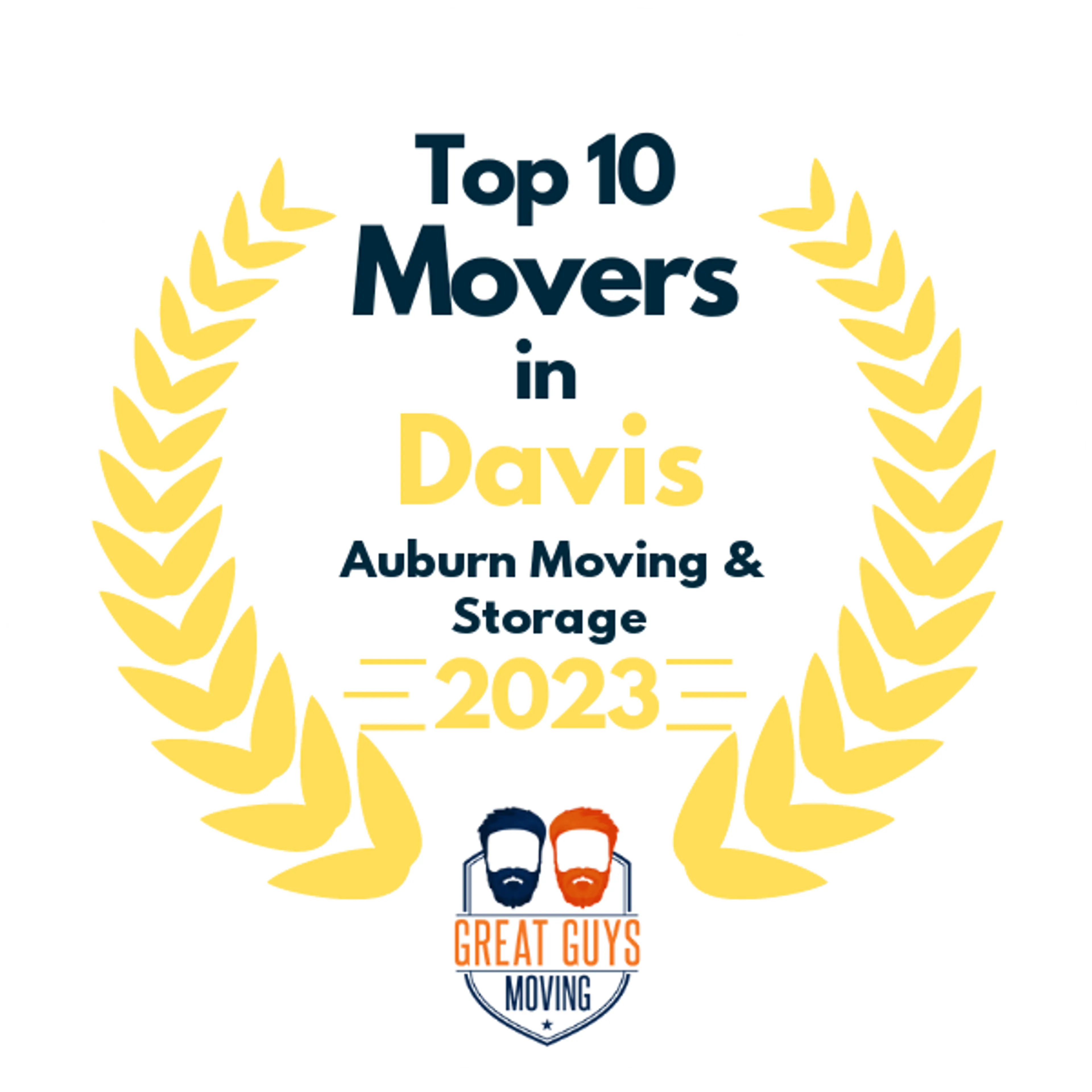 Top 10 Movers in Roseville, CA 2023 award