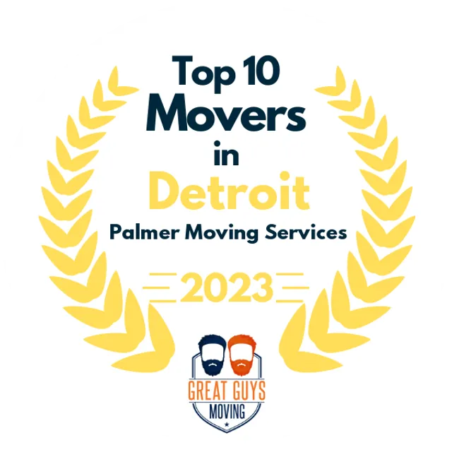 Top 10 Movers in Detroit, MI 2023 award