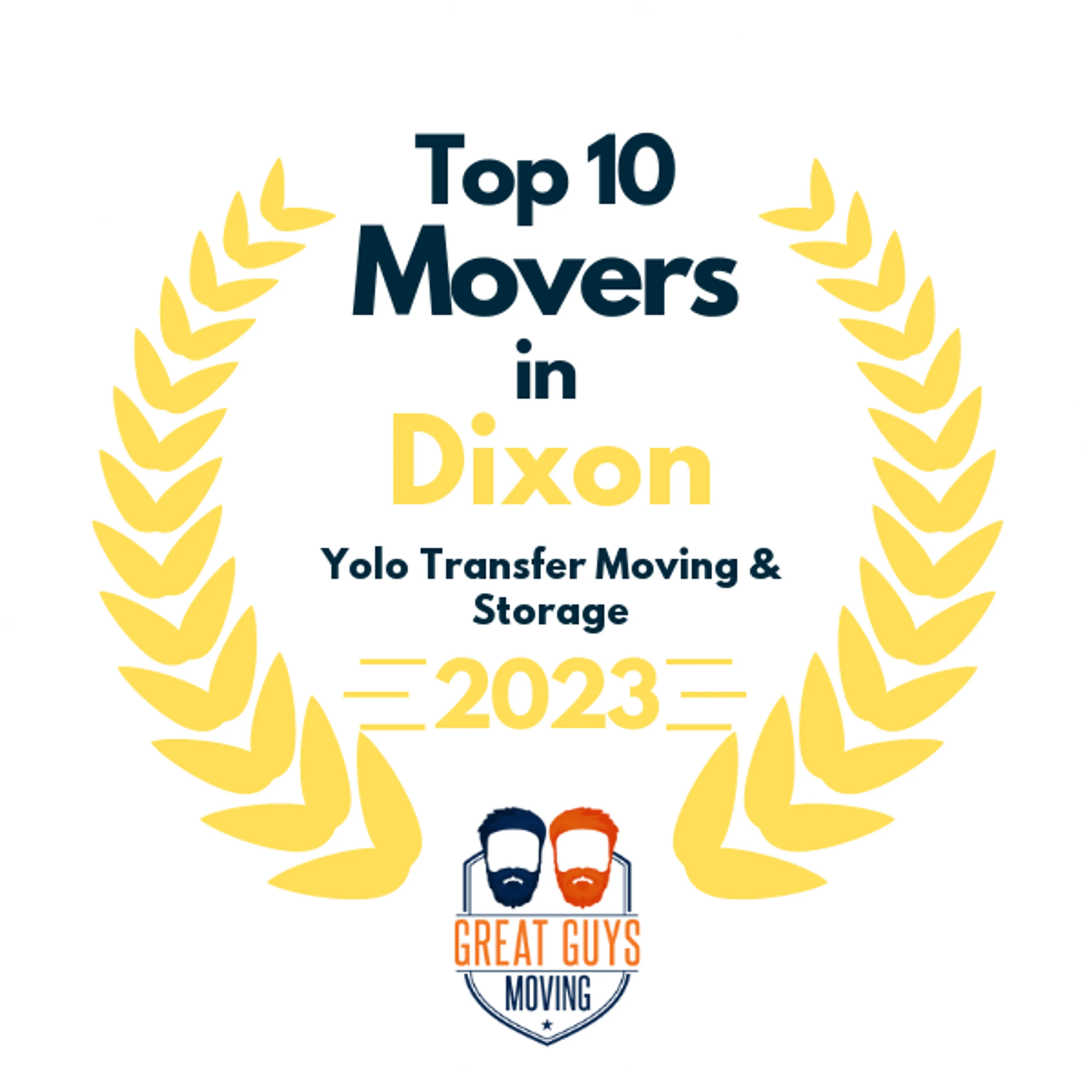 Top 10 Movers in Sacramento, CA 2023 award