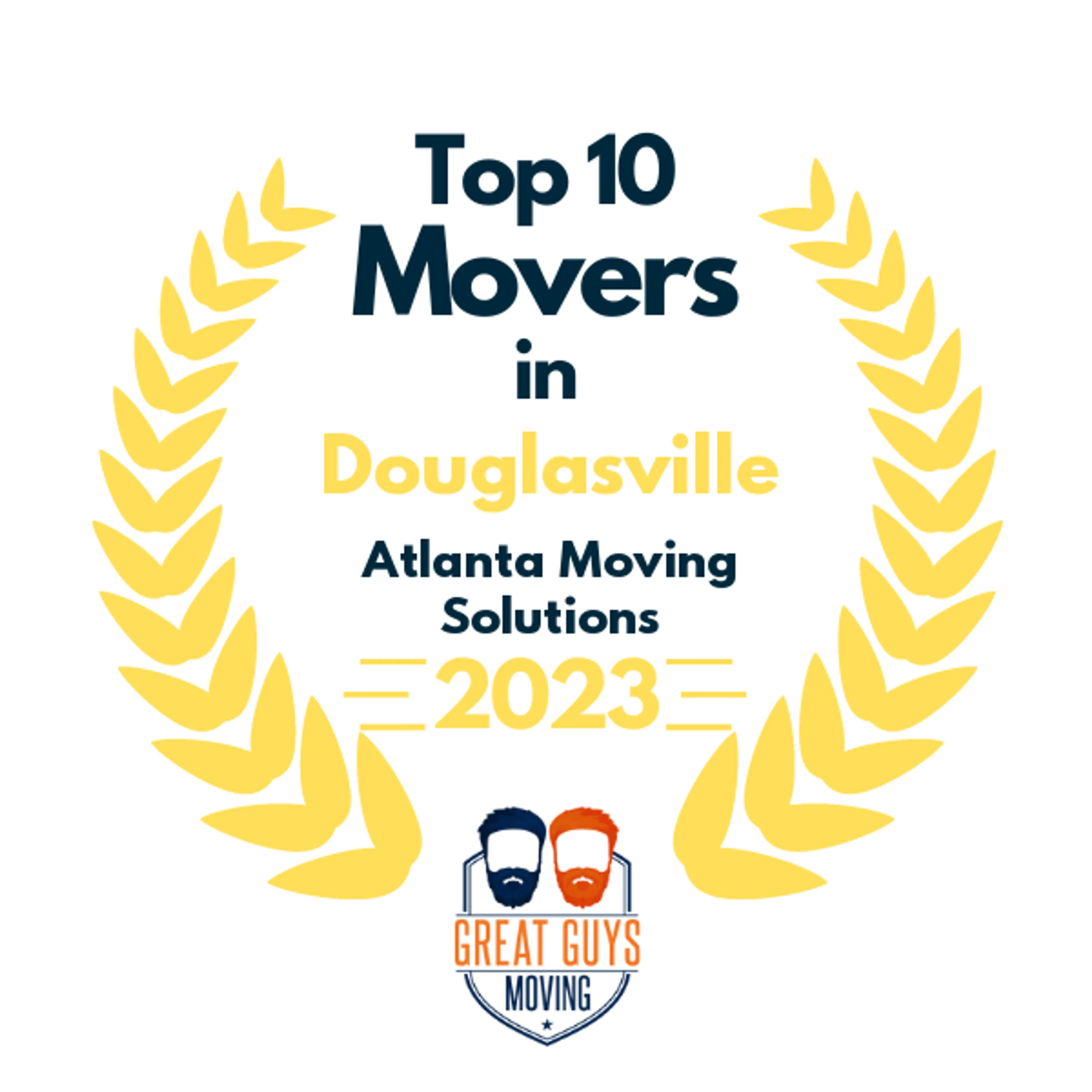 Top 10 Movers in Atlanta, GA 2023 award