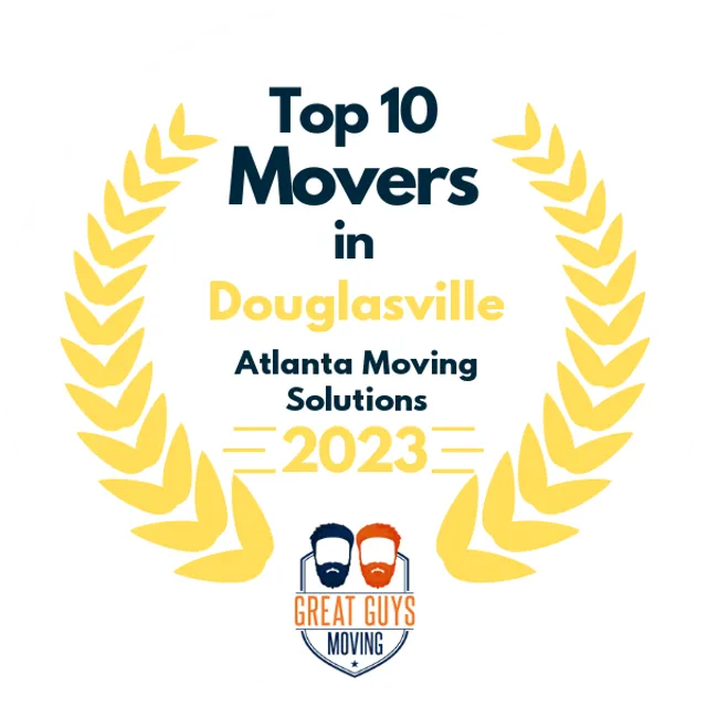 Top 10 Movers in Atlanta, GA 2023 award