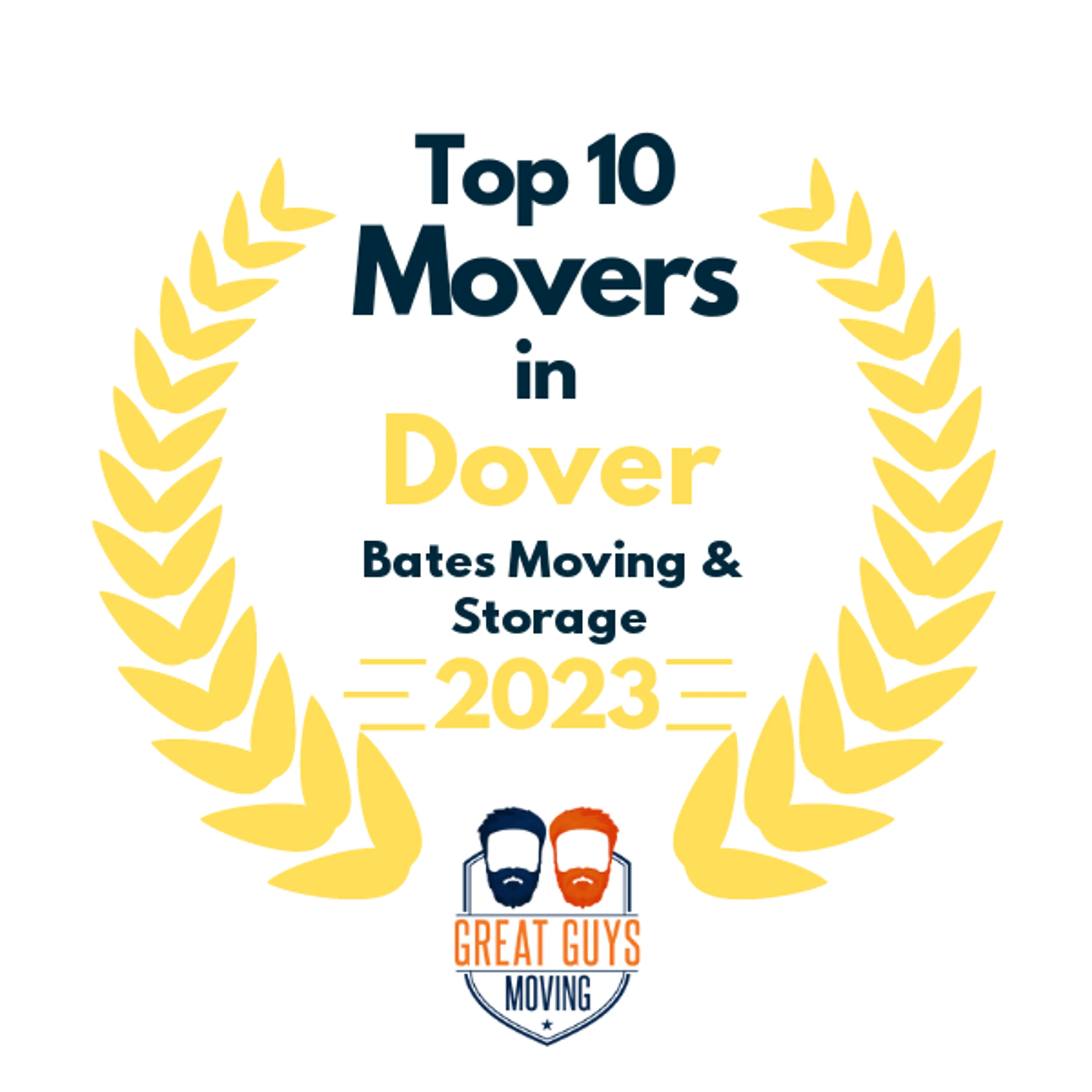 Top 10 Movers in Dover, DE 2023 award