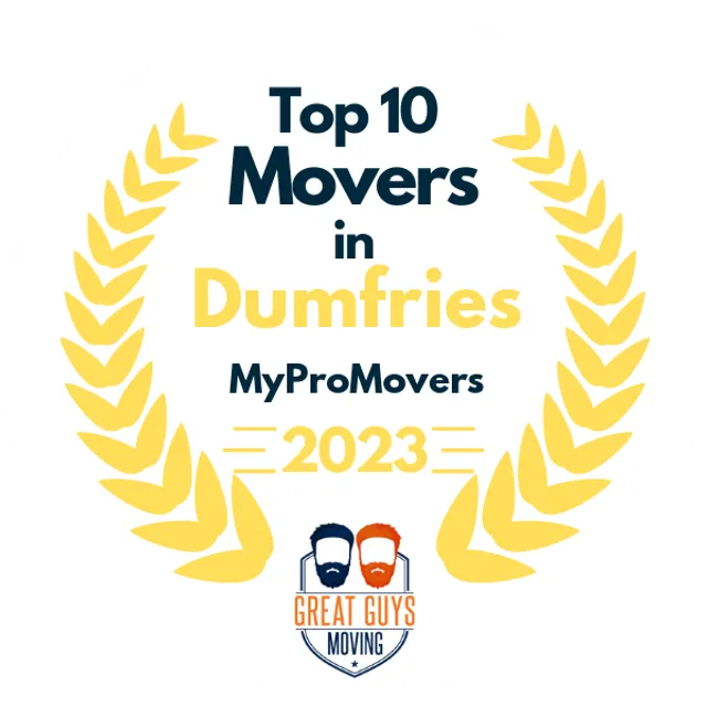 Top 10 Movers in Leesburg, VA 2023 award