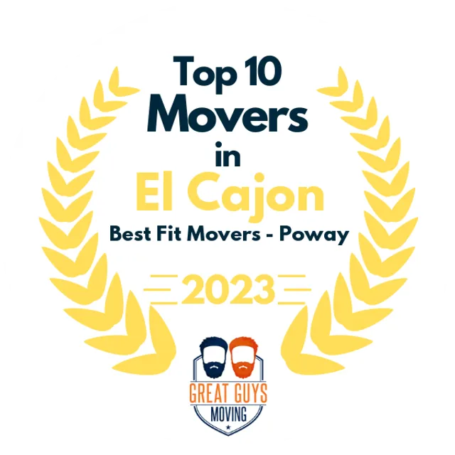 Top 10 Movers in Chula Vista, CA 2023 award