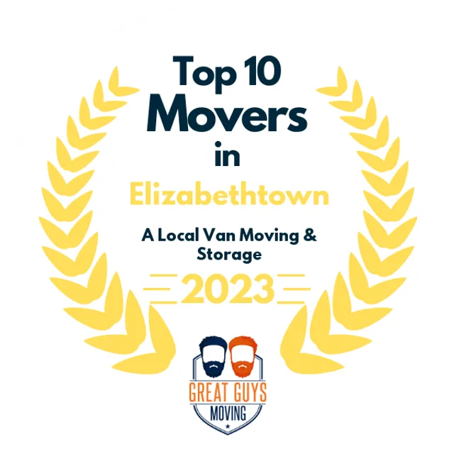 Top 10 Movers in Louisville, KY 2023 award