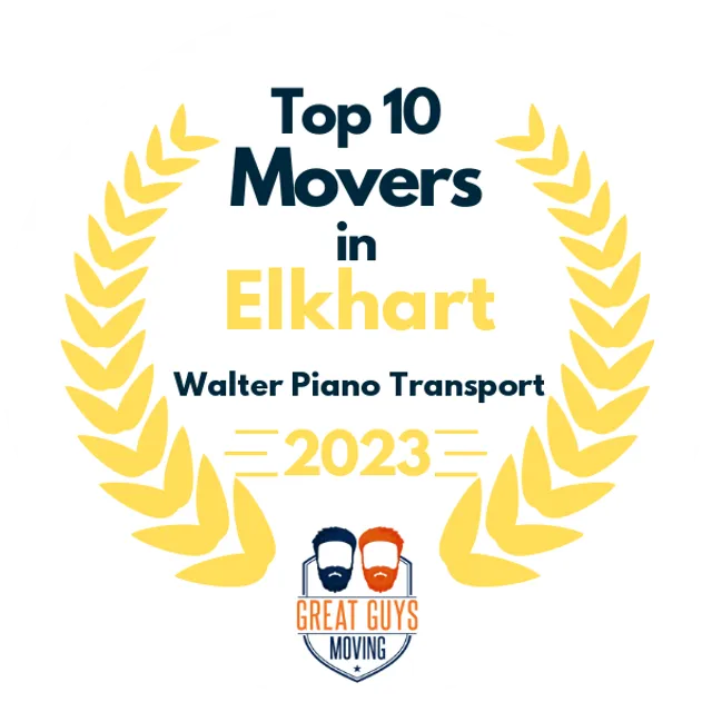 Top 10 Movers in Elkhart, IN 2023 award