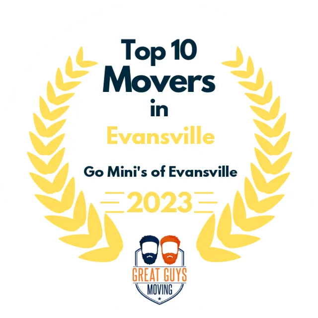 Top 10 Movers in Evansville, IN 2023 award