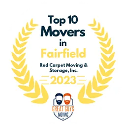 top 10 ranked movers in fairfield 2023 red carpet moving storage inc image