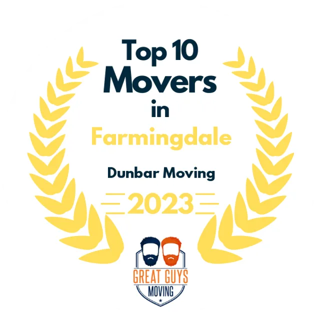 Top 10 Movers in Mineola, NY 2023 award