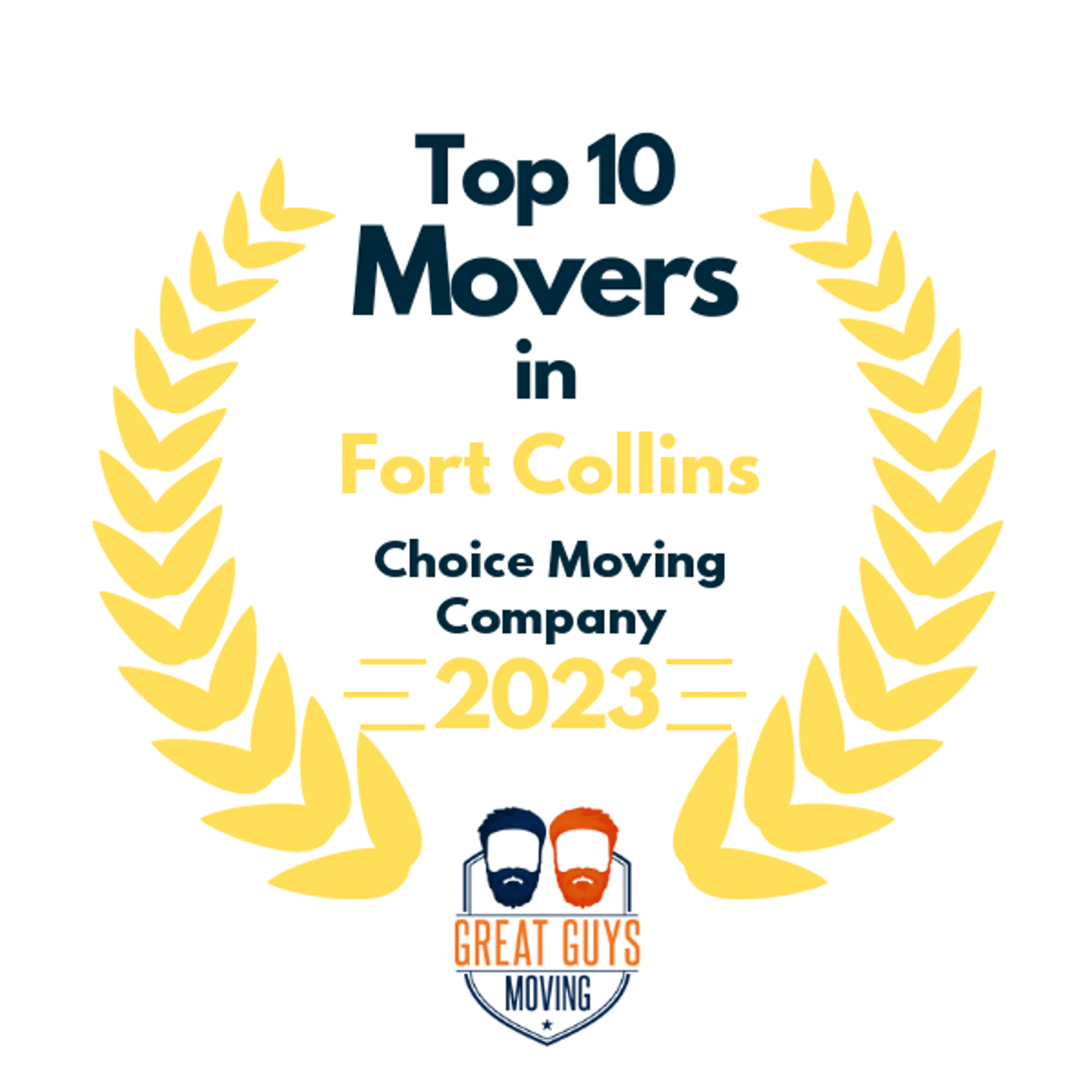 Top 10 Movers in Fort Collins, CO 2023 award