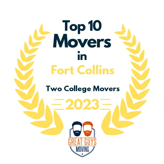 Top 10 Movers in Fort Collins, CO 2023 award