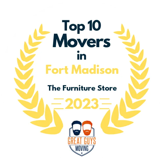 Top 10 Movers in Fort Madison, IA 2023 award