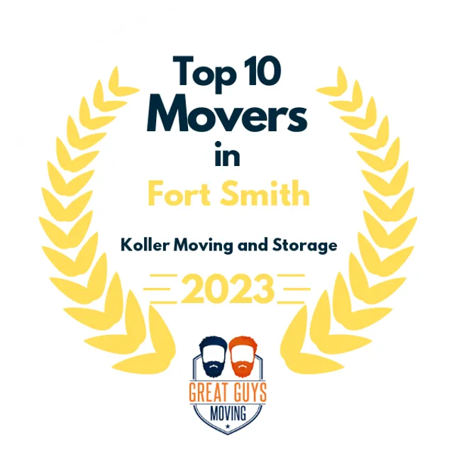 Top 10 Movers in Fort Smith, AR 2023 award