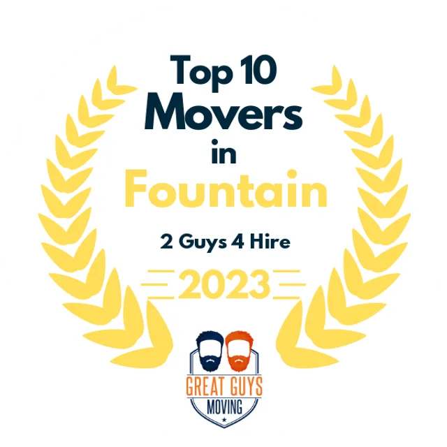 Top 10 Movers in Colorado Springs, CO 2023 award