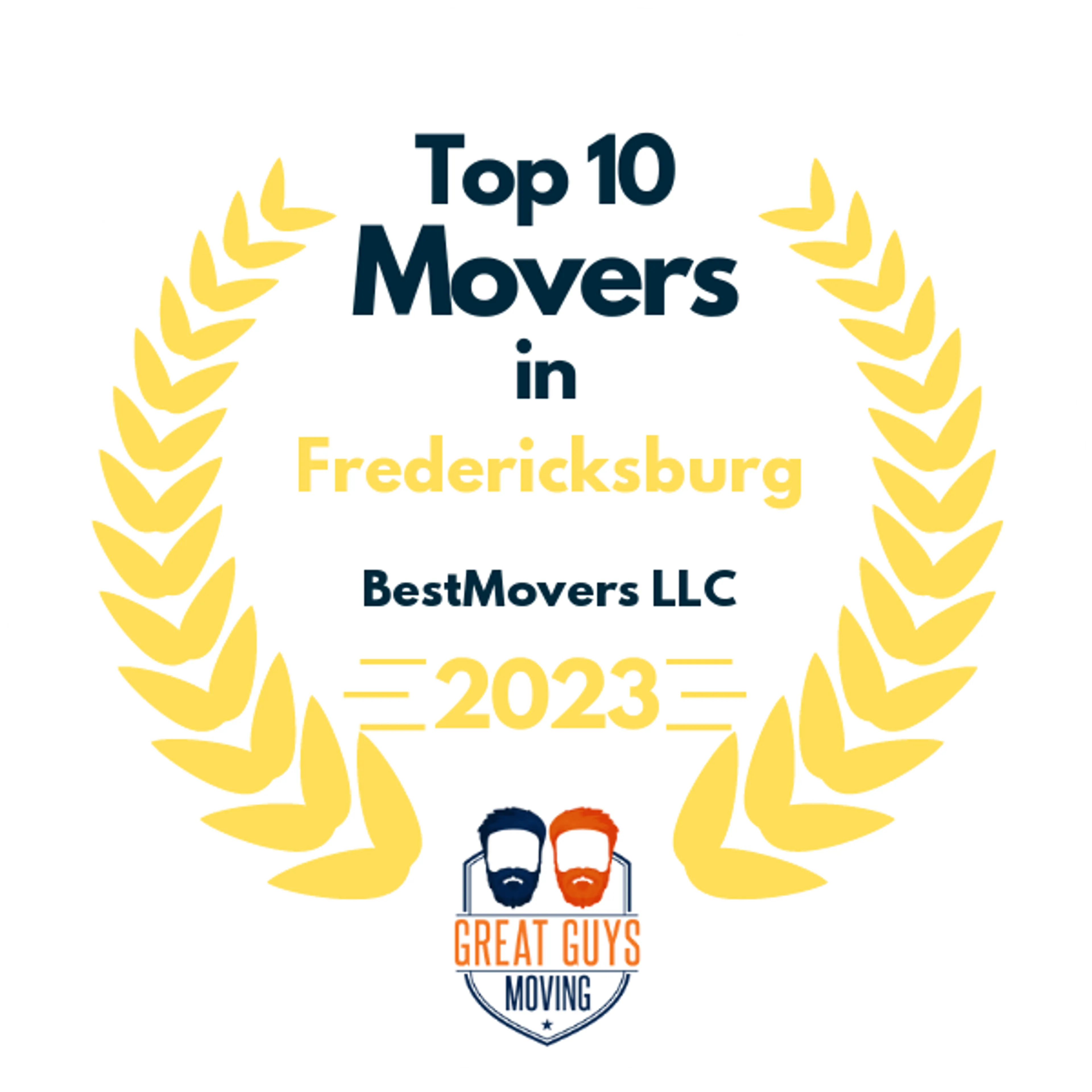 Top 10 Movers in Washington DC, DC 2023 award