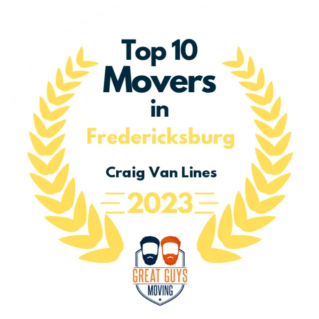 Top 10 Movers in Leesburg, VA 2023 award