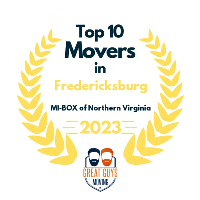 Top 10 Movers in Manassas, VA 2023 award