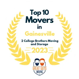 top 10 ranked movers in gainesville 2023 2 college brothers moving and storage image