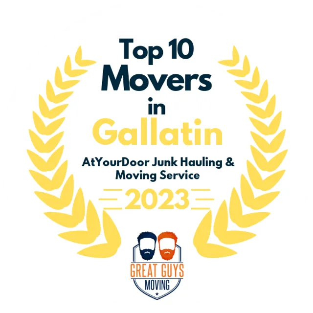 Top 10 Movers in Nashville, TN 2023 award