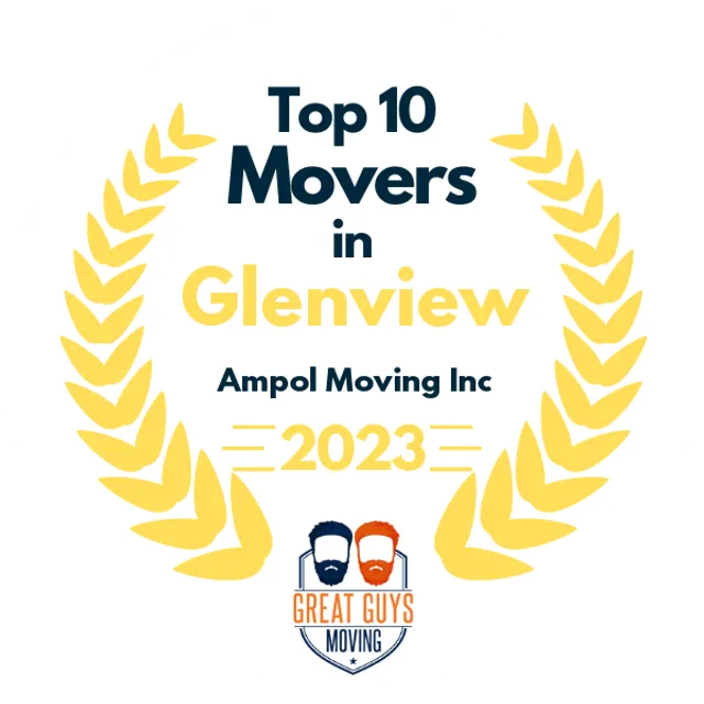 Top 10 Movers in Glenview, IL 2023 award