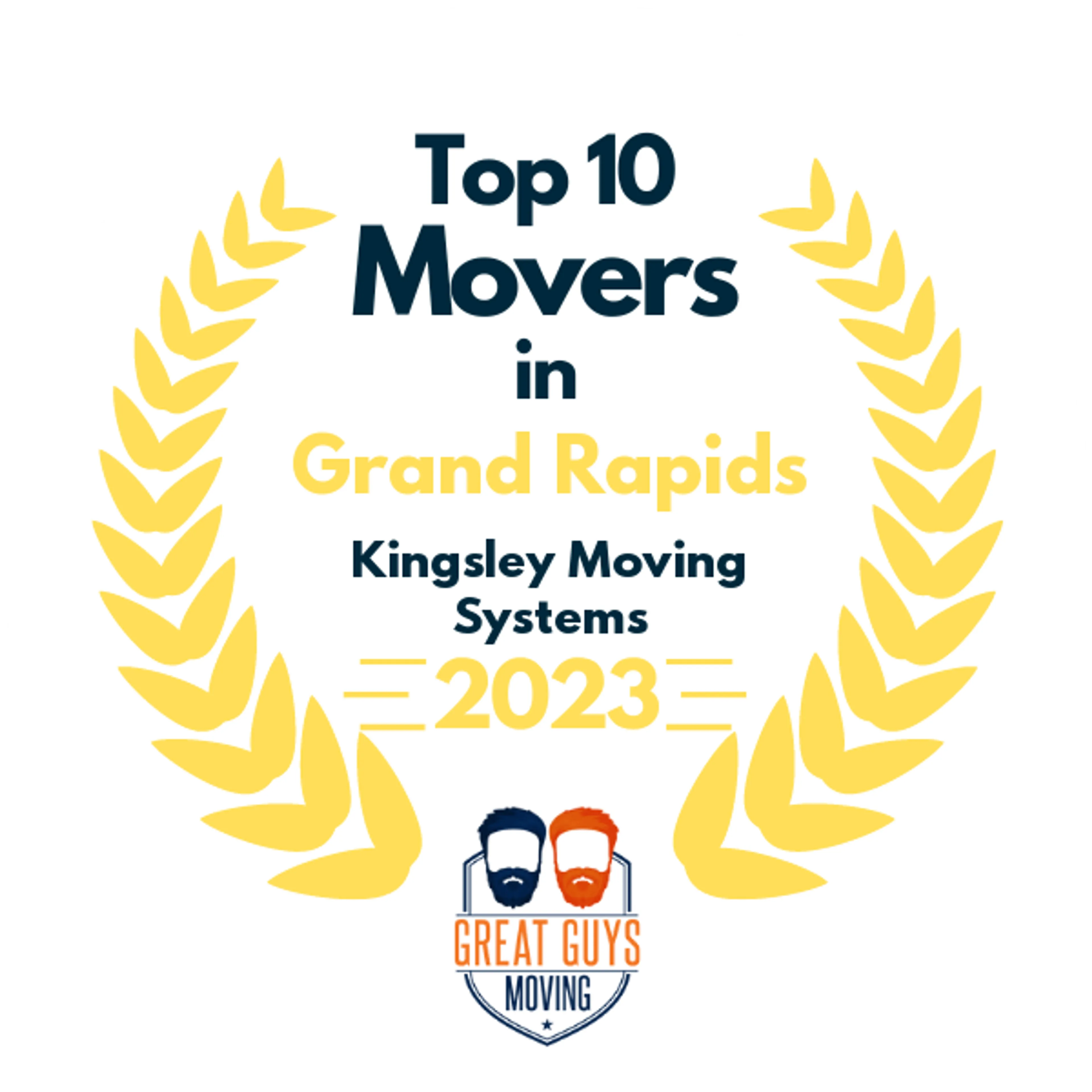 Top 10 Movers in Grand Rapids, MI 2023 award