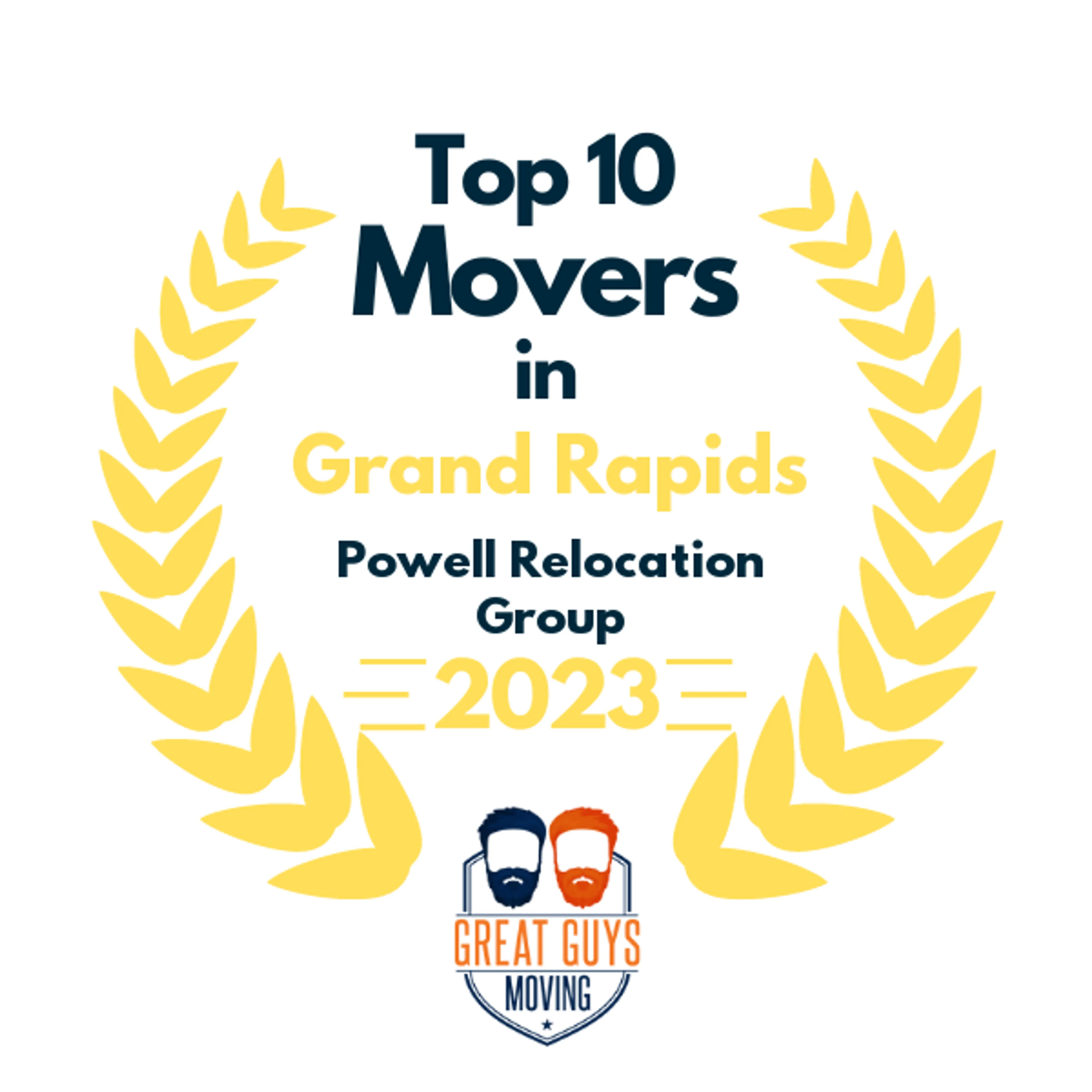 Top 10 Movers in Grand Rapids, MI 2023 award