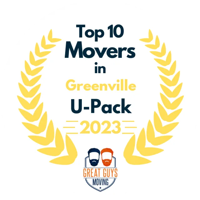 Top 10 Movers in Greenville, NC 2023 award