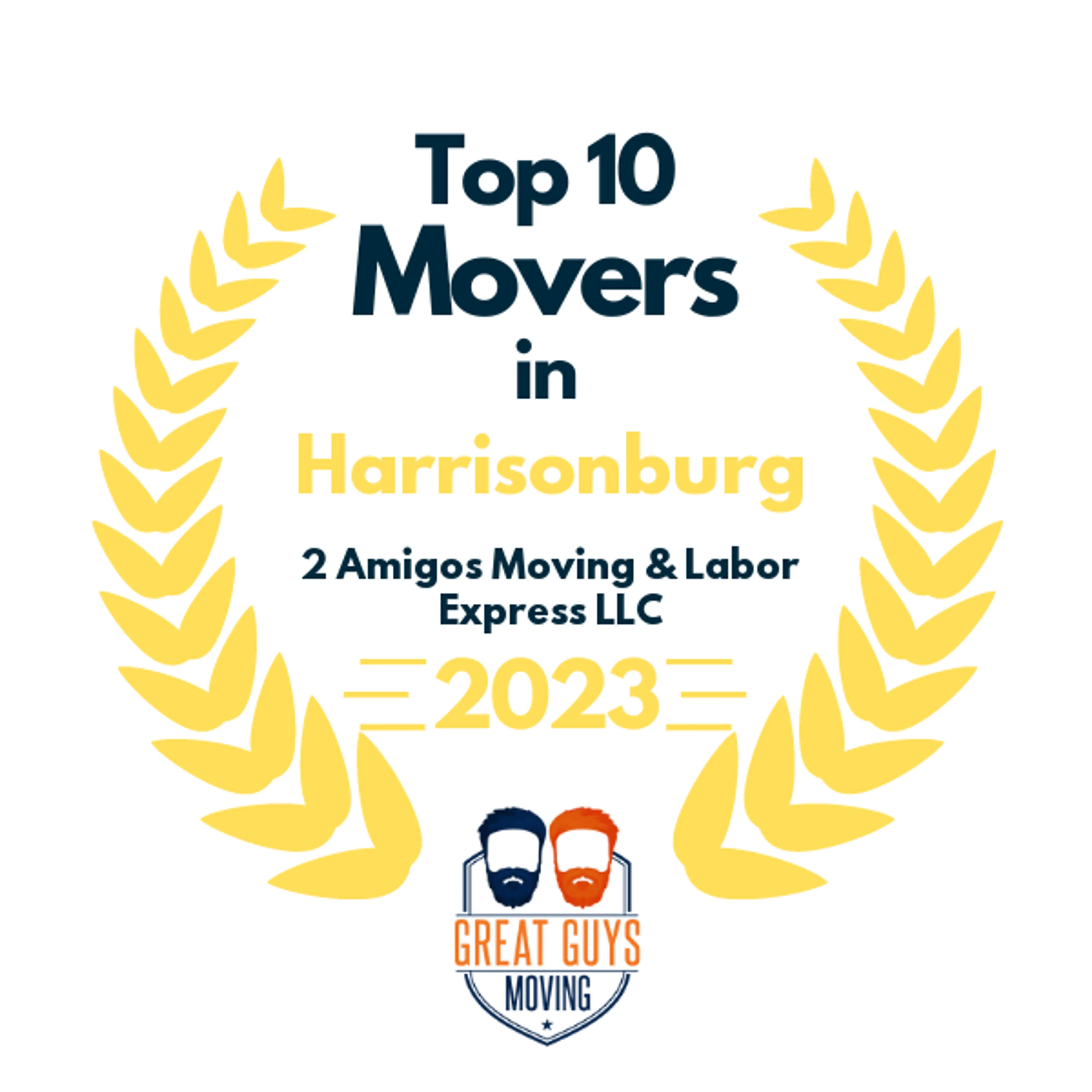 Top 10 Movers in Portsmouth, VA 2023 award