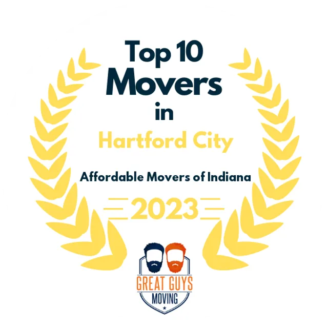 Top 10 Movers in Indianapolis, IN 2023 award