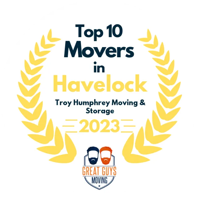 Top 10 Movers in Jacksonville, NC 2023 award