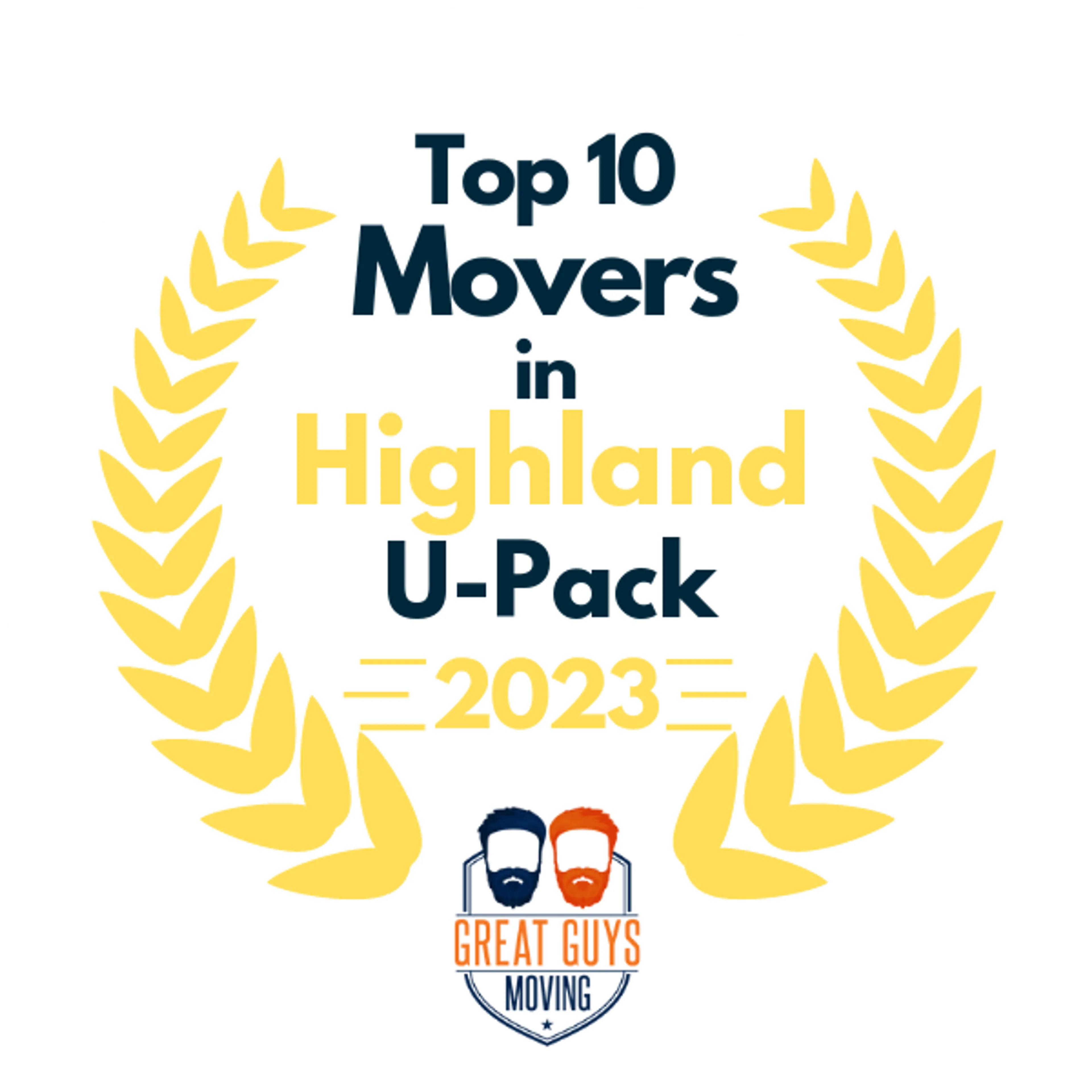 Top 10 Movers in Tinley Park, IL 2023 award