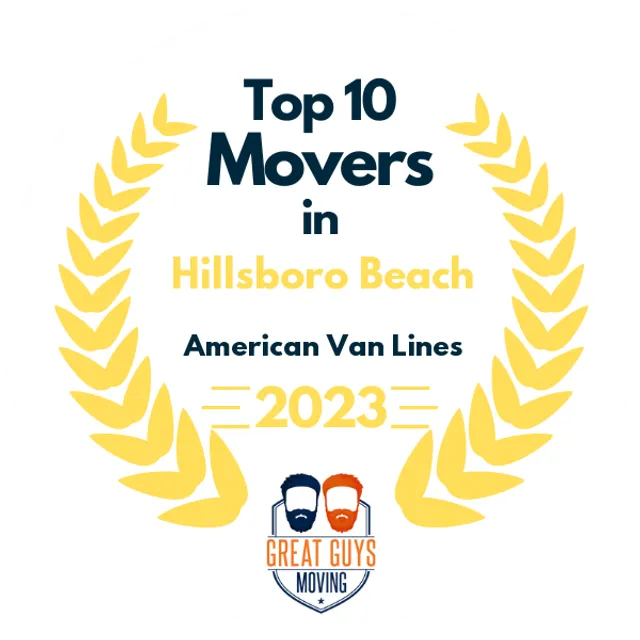 Top 10 Movers in Fort Lauderdale, FL 2023 award