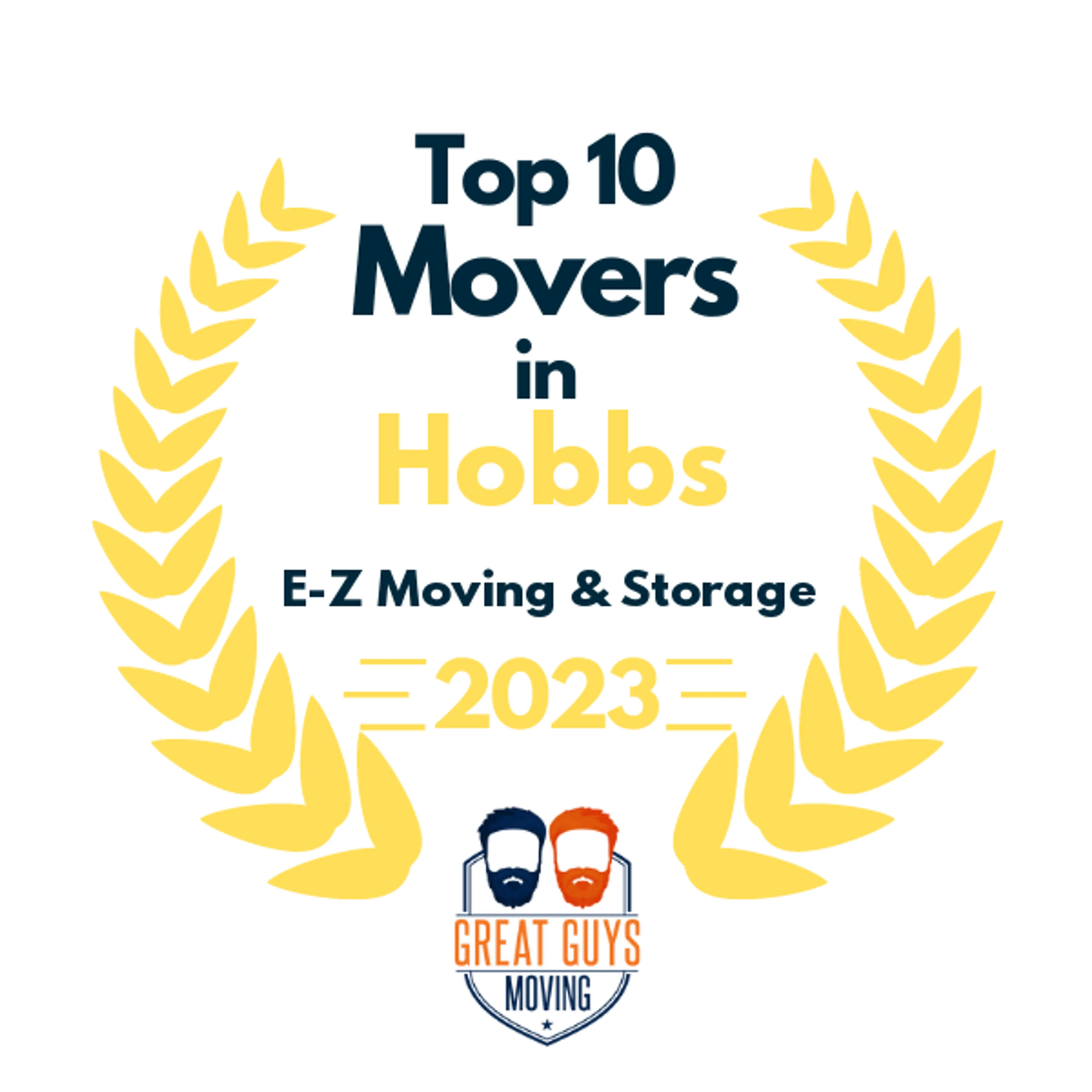 Top 10 Movers in Hobbs, NM 2023 award