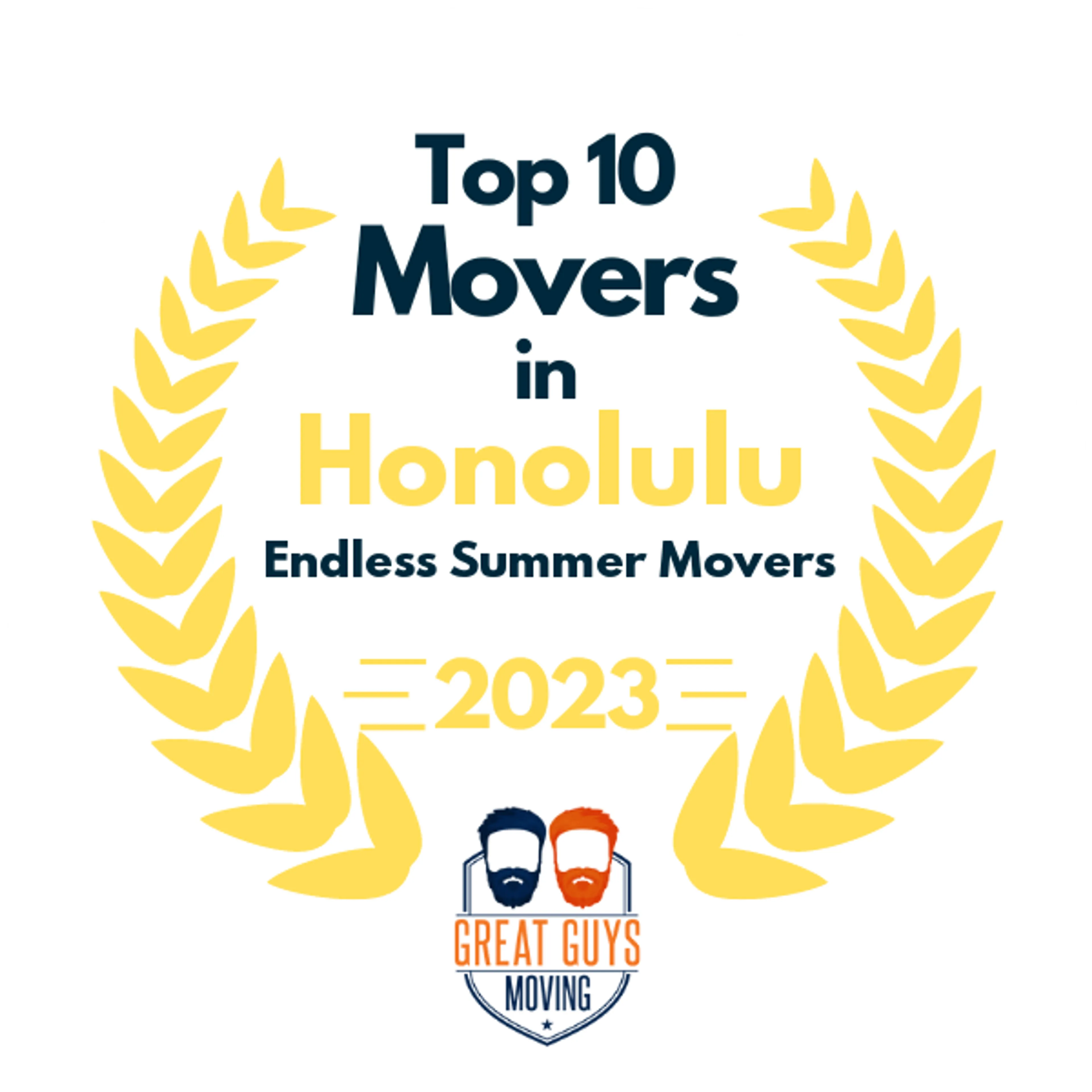 Top 10 Movers in Honolulu, HI 2023 award
