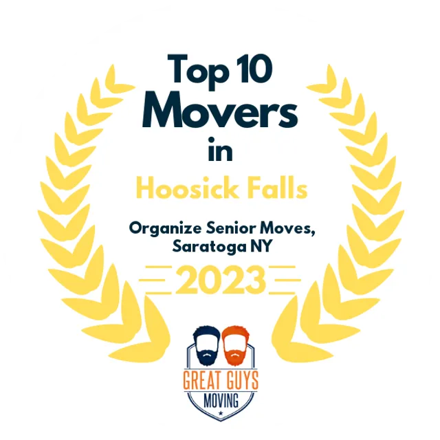 Top 10 Movers in Saratoga Springs, NY 2023 award