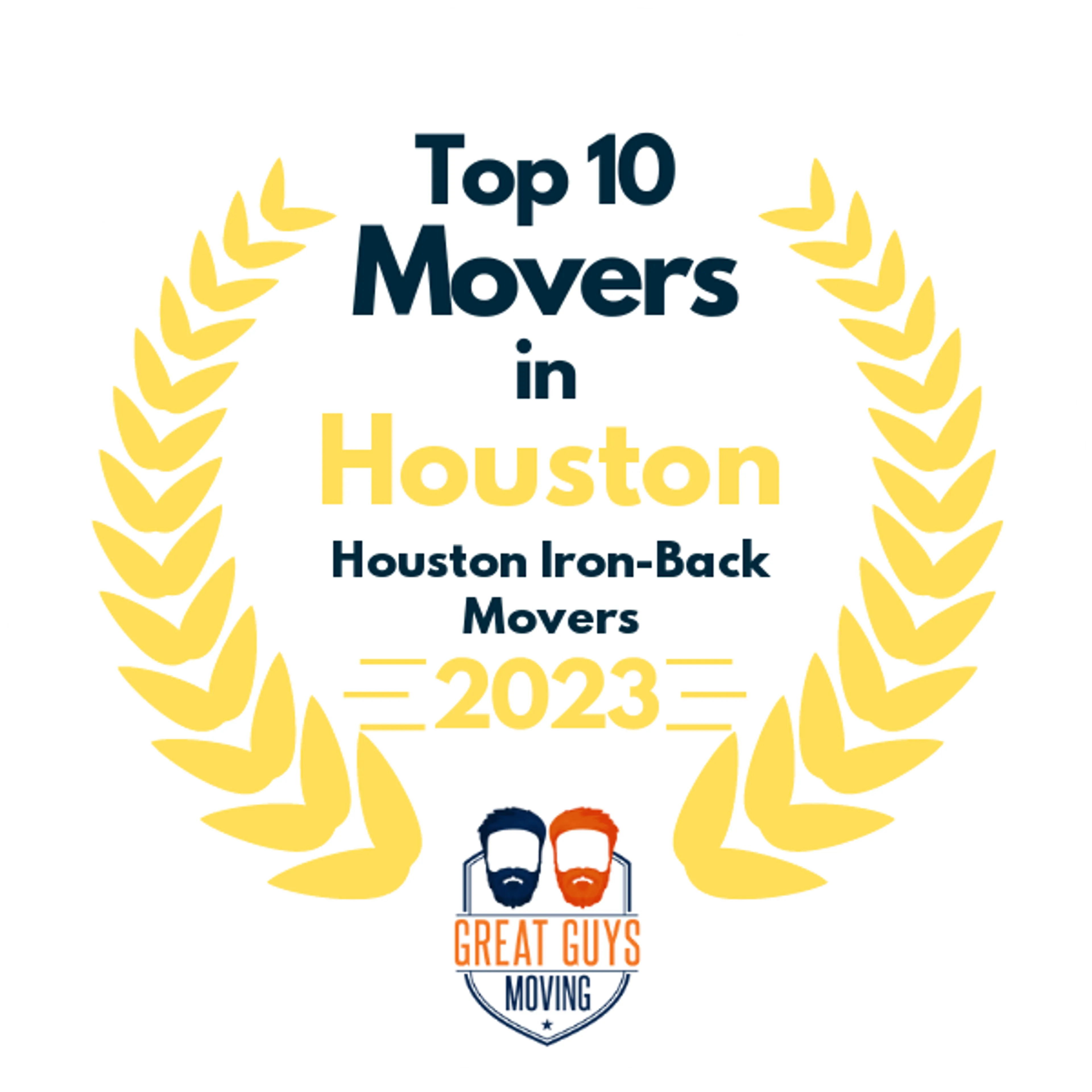 Top 10 Movers in Houston, TX 2023 award