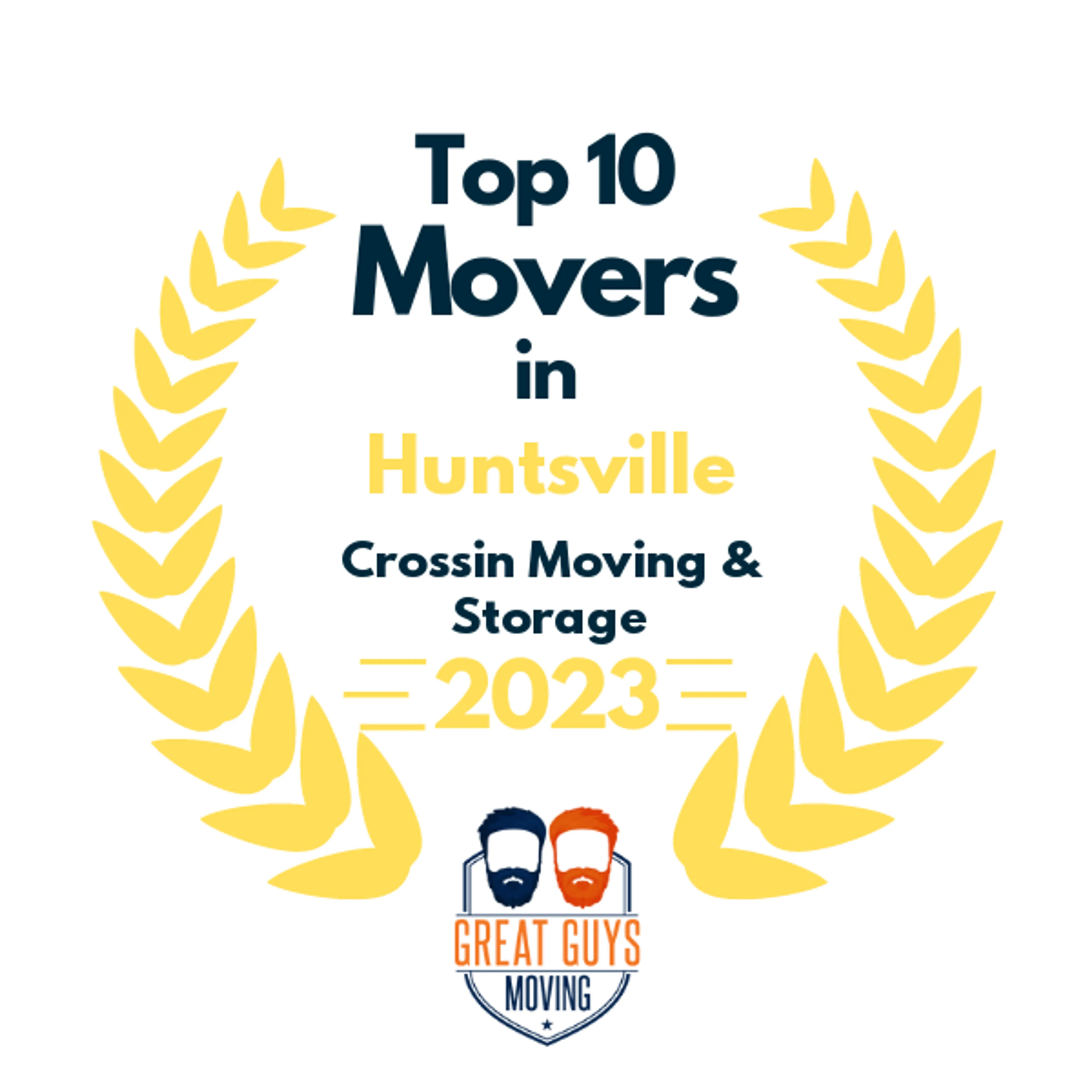 Top 10 Movers in Tyler, TX 2023 award
