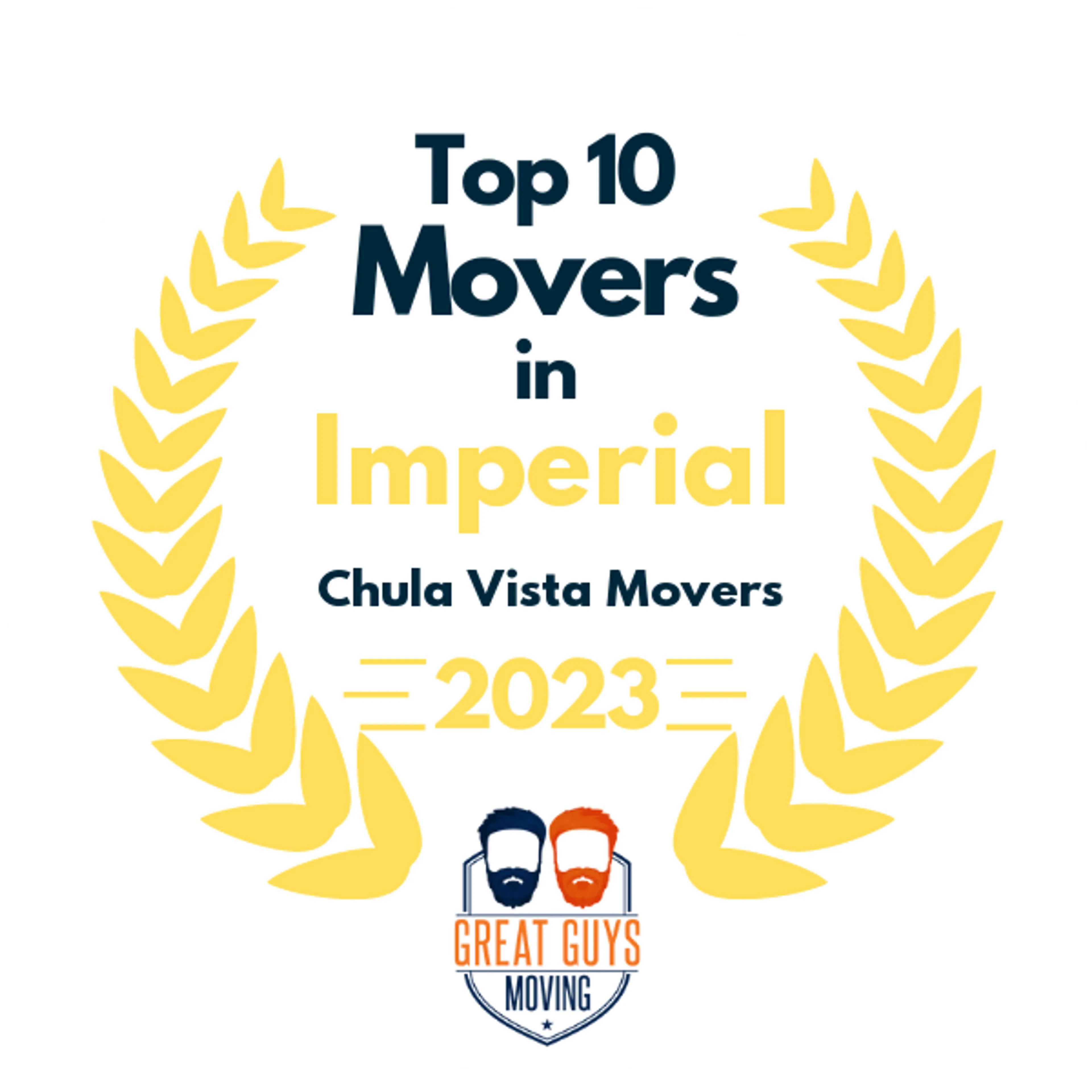 Top 10 Movers in San Diego, CA 2023 award