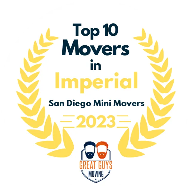 Top 10 Movers in San Diego, CA 2023 award