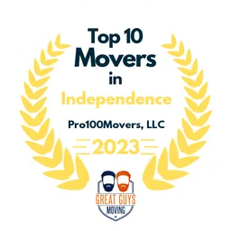 top 10 ranked movers in independence 2023 pro100movers llc image