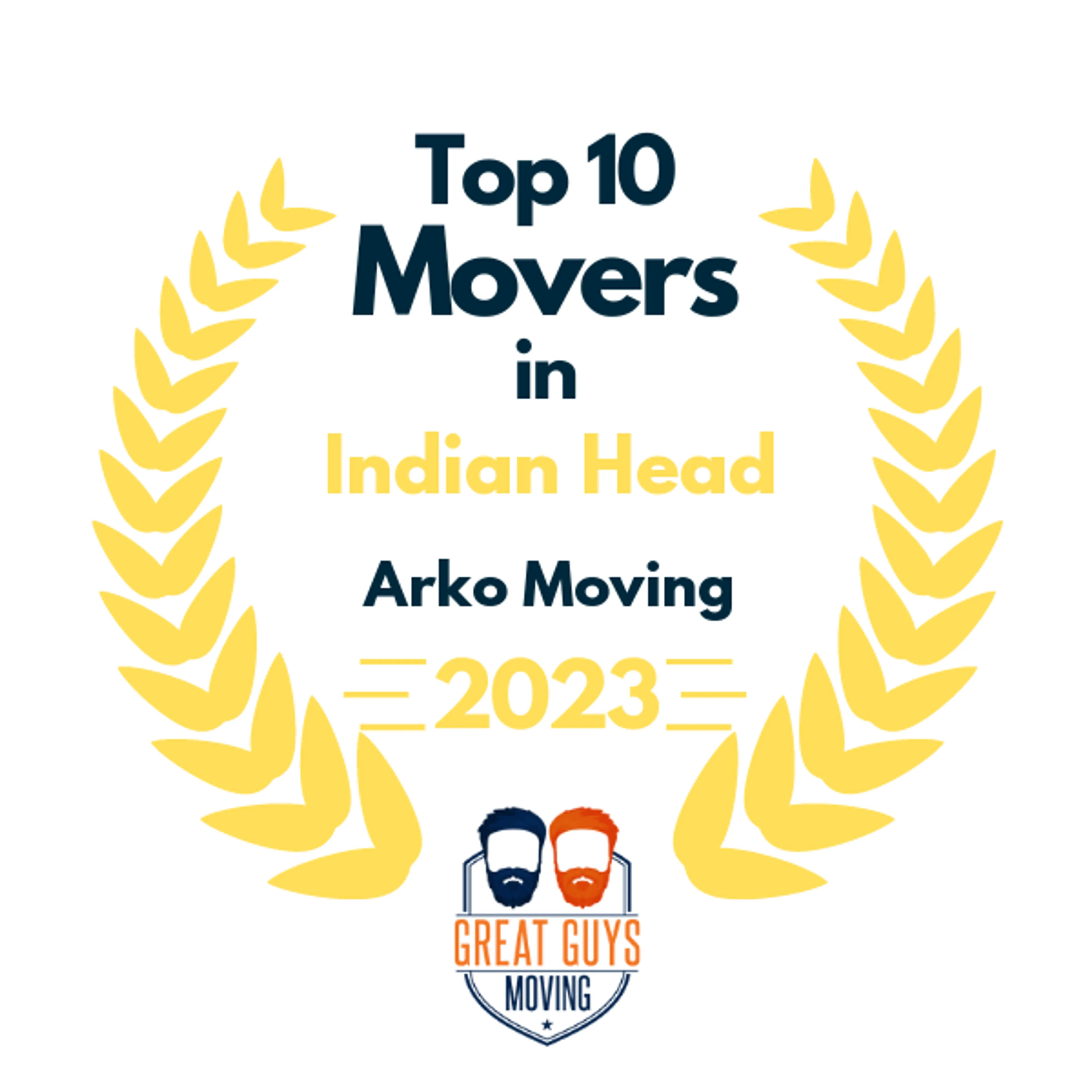 Top 10 Movers in Alexandria, VA 2023 award